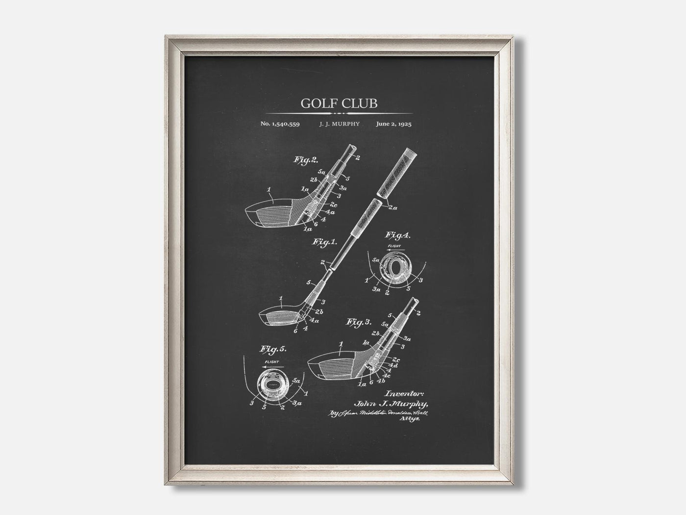 Golf Club Patent Print mockup - A_t10028.3-V1-PC_F+O-SS_1-PS_5x7-C_cha variant