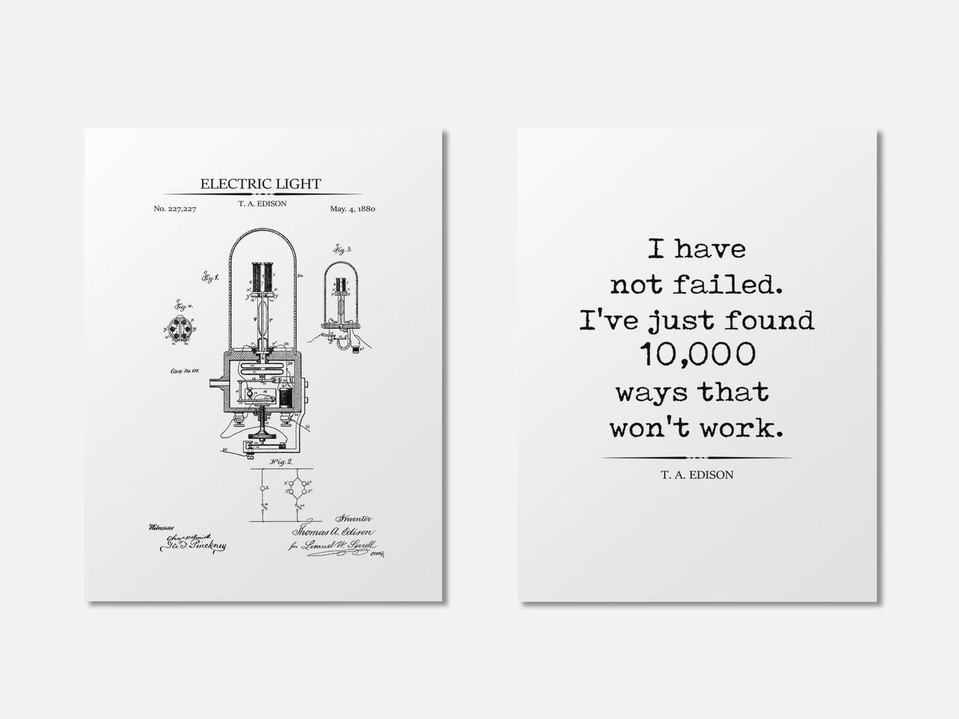 Thomas Edison Patent & Quote Prints - Set of 2 mockup - A_t10161-V1-PC_AP-SS_2-PS_11x14-C_whi variant