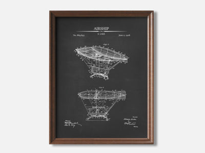 Airship 1 Walnut - Chalkboard mockup variant