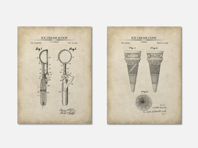 Ice Cream Patent Print Set of 2 mockup - A_t10081-V1-PC_AP-SS_2-PS_11x14-C_par variant