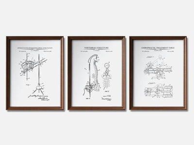 Chiropractic Patent Print Set of 3 mockup - A_t10095-V1-PC_F+WA-SS_3-PS_11x14-C_whi variant
