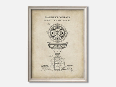 Mariner's Compass Patent Print mockup - A_to5-V1-PC_F+O-SS_1-PS_5x7-C_par variant