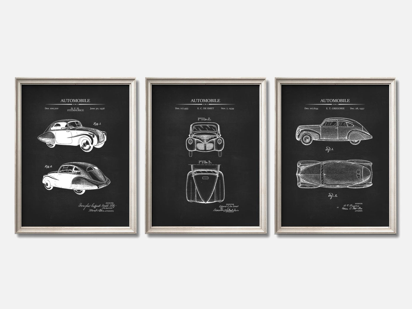 30s Cars Patent Print Set of 3 mockup - A_t10134-V1-PC_F+O-SS_3-PS_11x14-C_cha variant