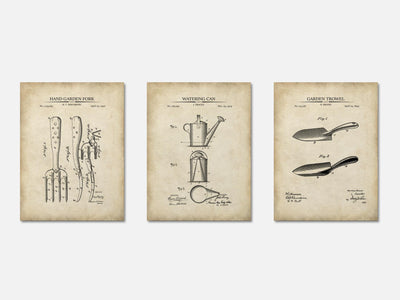 Gardening Patent Print Set of 3 mockup - A_t10064-V1-PC_AP-SS_3-PS_11x14-C_par