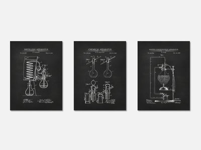 Chemistry Patent Print Set of 3 mockup - A_t10115-V1-PC_AP-SS_3-PS_11x14-C_cha variant