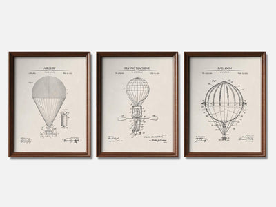 Hot Air Balloon Patent Print Set of 3 mockup - A_t10030-V1-PC_F+WA-SS_3-PS_11x14-C_ivo