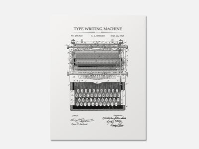 Typewriter Patent Print Set mockup - A_t10051.3-V1-PC_AP-SS_1-PS_5x7-C_whi