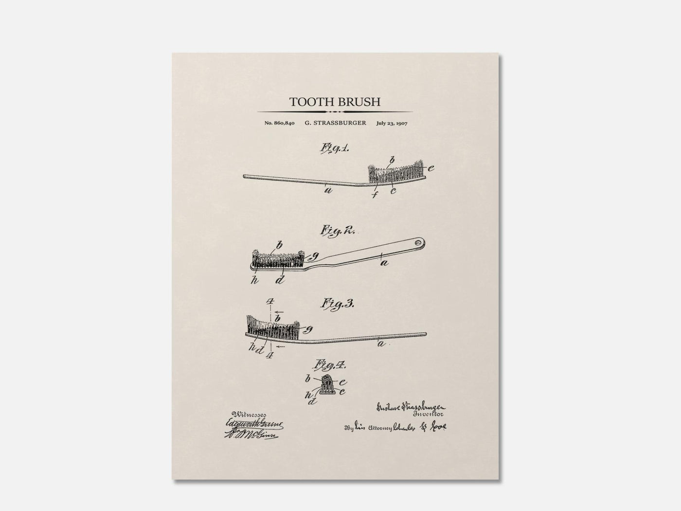 Toothbrush Patent Print mockup - A_t10013.3-V1-PC_AP-SS_1-PS_5x7-C_ivo variant