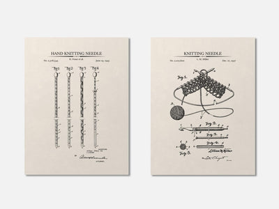 Knitting Patent Print Set of 2 mockup - A_t10083-V1-PC_AP-SS_2-PS_11x14-C_ivo variant