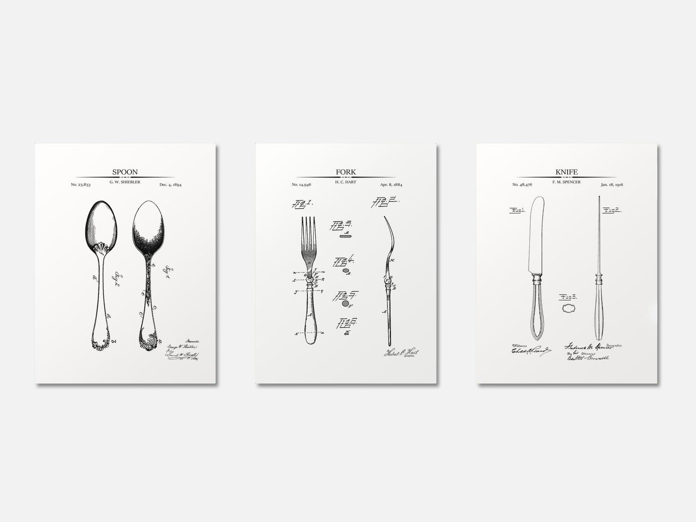 Dining Room Patent Print Set of 3 mockup - A_t10021-V1-PC_AP-SS_3-PS_11x14-C_whi variant