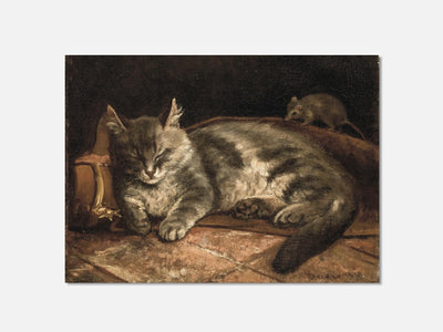 Sleeping Grey Cat And A Rat (1864) Art Print mockup - A_p124-V1-PC_AP-SS_1-PS_5x7-C_def variant