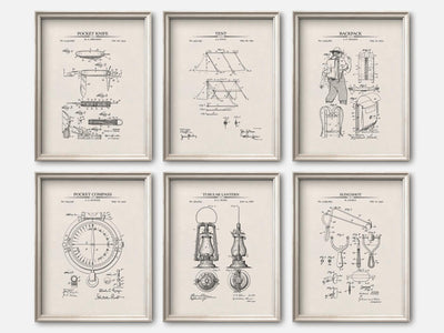 Boy Scout Patent Prints - Set of 6 mockup - A_t10165-V1-PC_F+O-SS_6-PS_5x7-C_ivo variant