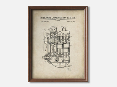 Internal Combustion Engine 1 Walnut - Parchment mockup