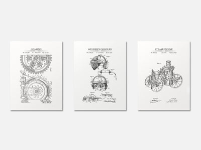 Steampunk Patent Print Set of 3 mockup - A_t10047-V1-PC_AP-SS_3-PS_11x14-C_whi variant