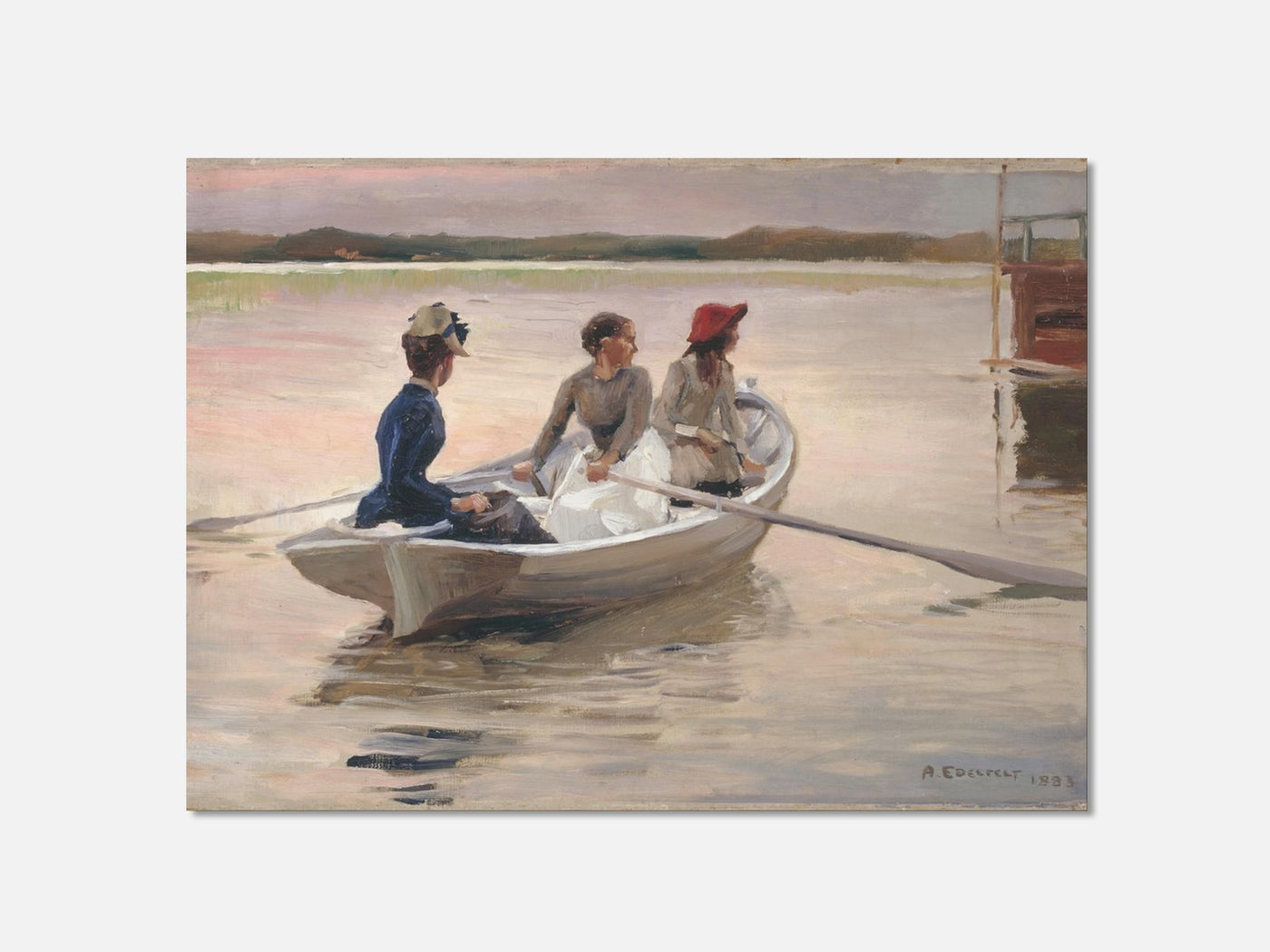 Girls in a Rowing Boat (Summer in the Archipelago) (1883) Art Print mockup - A_p374-V1-PC_AP-SS_1-PS_5x7-C_def