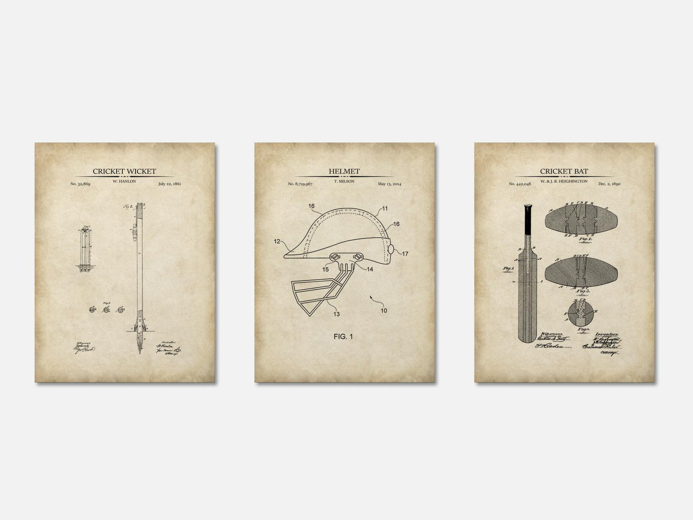 Cricket Patent Print Set of 3 mockup - A_t10078-V1-PC_AP-SS_3-PS_11x14-C_par variant