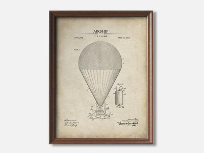 Airship 1 Walnut - Parchment mockup