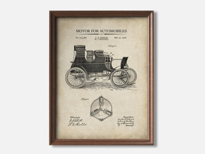 Motor For Automobiles 1 Walnut - Parchment mockup