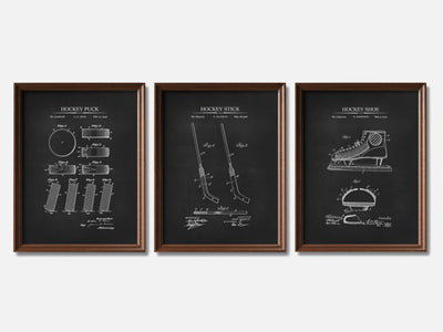 Ice Hockey Patent Print Set of 3 mockup - A_t10029-V1-PC_F+WA-SS_3-PS_11x14-C_cha variant