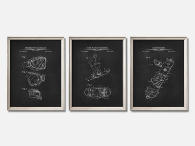 Snowboard Patent Print Set of 3 mockup - A_t10082-V1-PC_F+O-SS_3-PS_11x14-C_cha variant