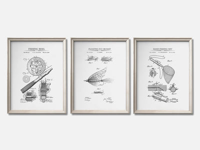 Fishing Patent Print Set of 3 mockup - A_t10071-V1-PC_F+O-SS_3-PS_11x14-C_whi variant