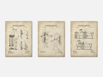 Vintage Workout Patent Print Set of 3 mockup - A_t10055-V1-PC_AP-SS_3-PS_11x14-C_par