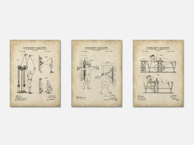 Vintage Workout Patent Print Set of 3 mockup - A_t10055-V1-PC_AP-SS_3-PS_11x14-C_par variant