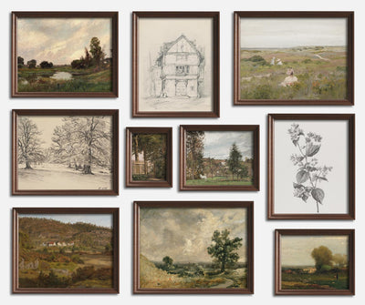 Countryside Adventures - Gallery Wall Print Set mockup - A_gw18-V1-PC_F+WA-SS_10-PS_gw10-C_def variant
