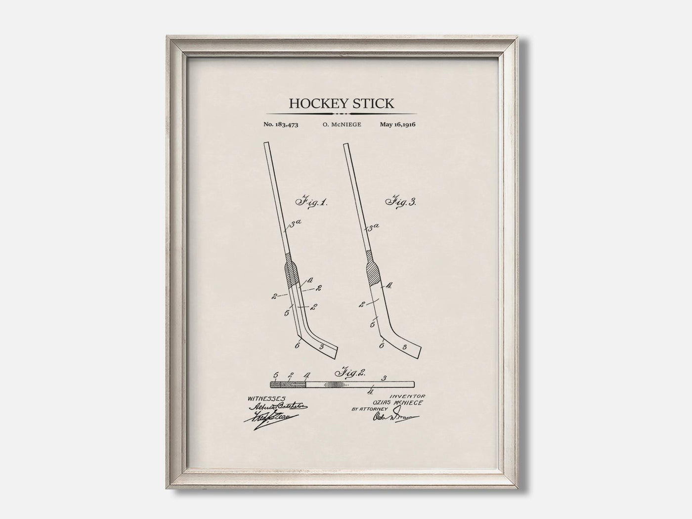 Hockey Stick 1 Oat - Ivory mockup