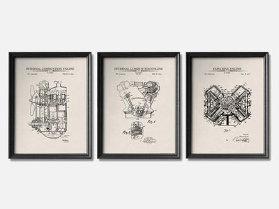 Henry Ford Patent Print Set of 3 mockup - A_t10072-V1-PC_F+B-SS_3-PS_11x14-C_ivo variant