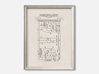 Basketball Court 1 Oat - Ivory mockup