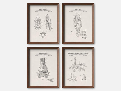 Space Exploration Patent Print Set of 4 mockup - A_t10036-V1-PC_F+WA-SS_4-PS_5x7-C_ivo variant