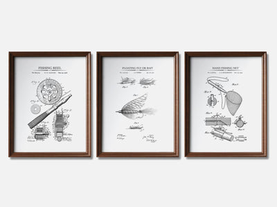 Fishing Patent Print Set of 3 mockup - A_t10071-V1-PC_F+WA-SS_3-PS_11x14-C_whi variant