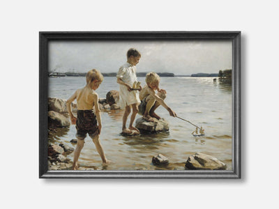 Boys Playing On The Shore (Children Playing On The Shore) (1884) Art Print mockup - A_p366-V1-PC_F+B-SS_1-PS_5x7-C_def variant