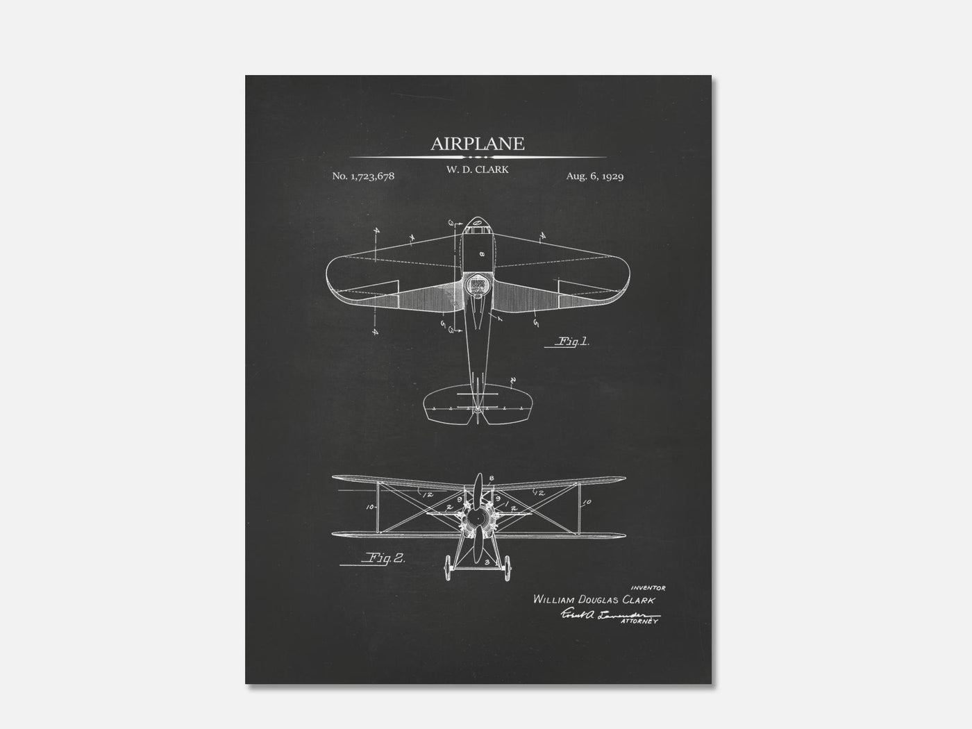 Vintage Airplane Patent Print mockup - A_t10118.2-V1-PC_AP-SS_1-PS_5x7-C_cha variant