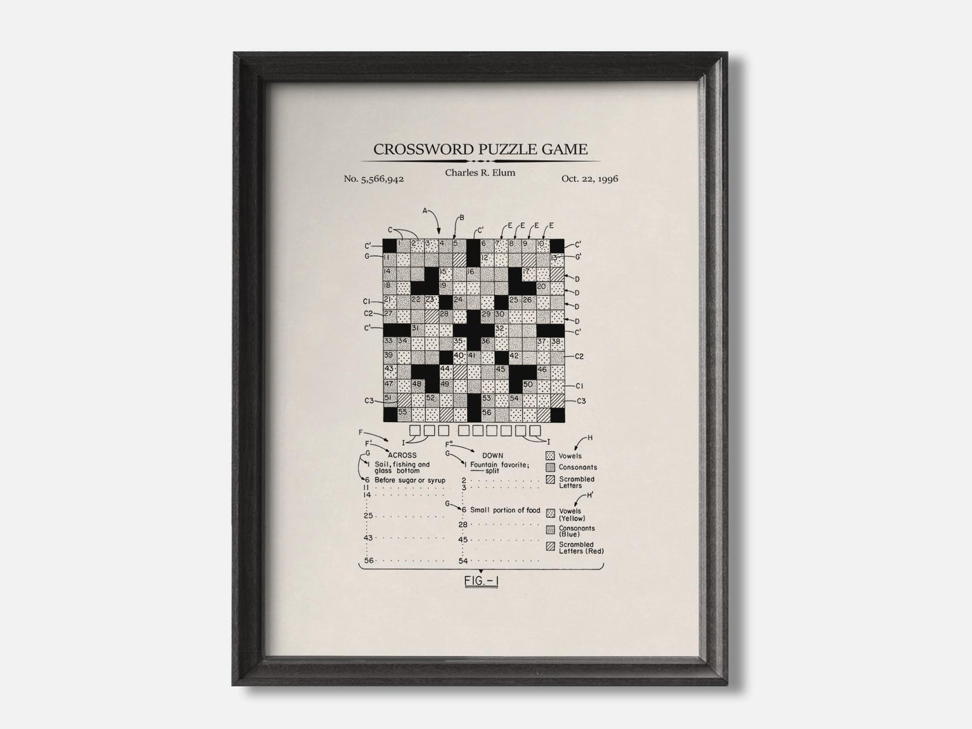 Crossword Puzzle Patent Print mockup - A_t10160.2-V1-PC_F+B-SS_1-PS_5x7-C_ivo variant