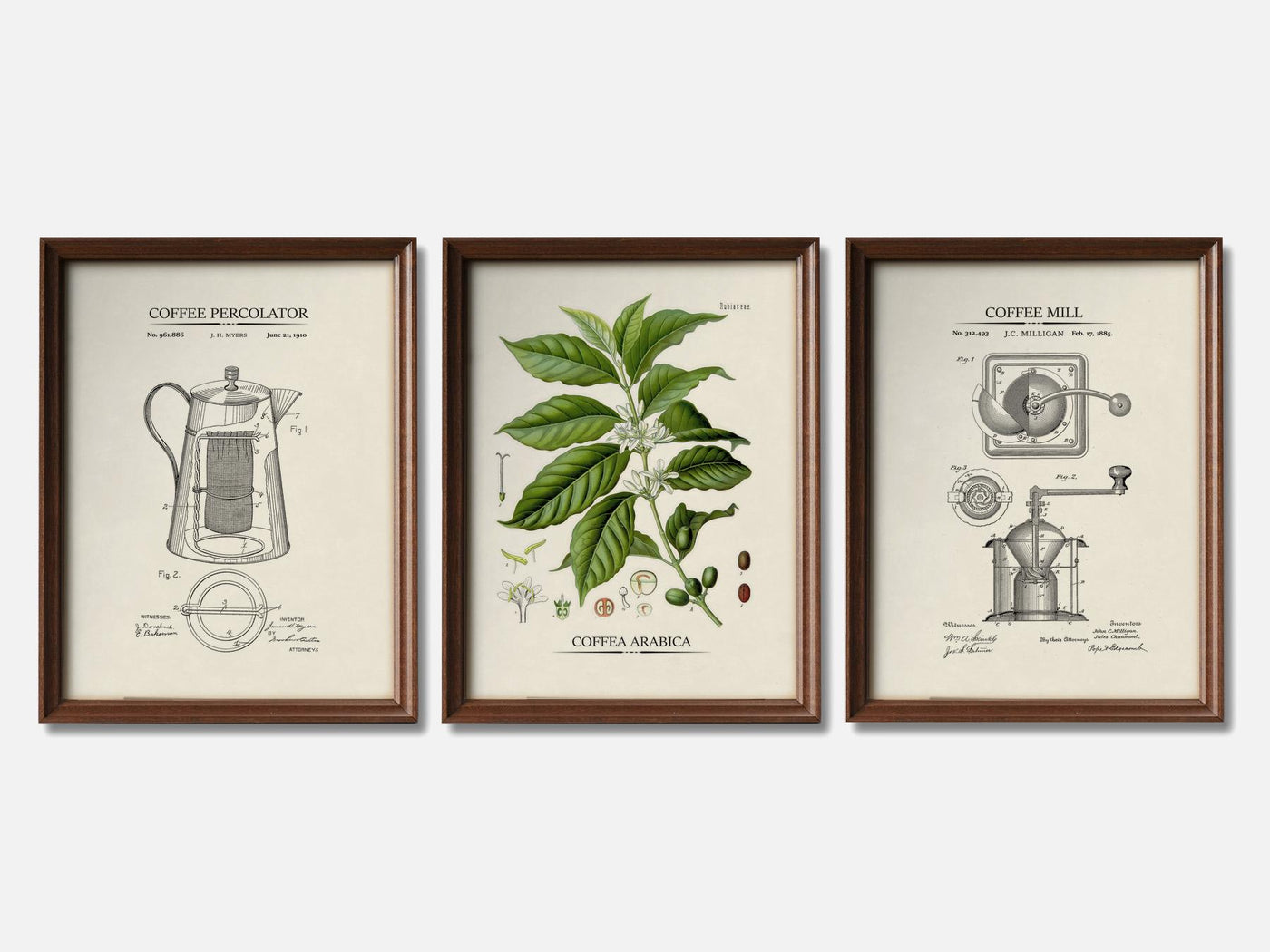 Vintage Coffee Print Set of 3 mockup - A_ms2-V1-PC_F+WA-SS_3-PS_11x14-C_lpa variant