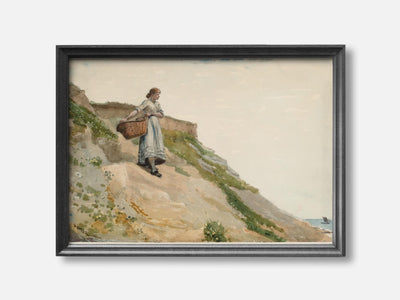 Girl Carrying a Basket (1882) 1 Black mockup