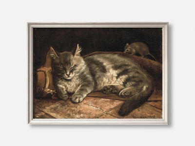 Sleeping Grey Cat And A Rat (1864) Art Print mockup - A_p124-V1-PC_F+O-SS_1-PS_5x7-C_def variant