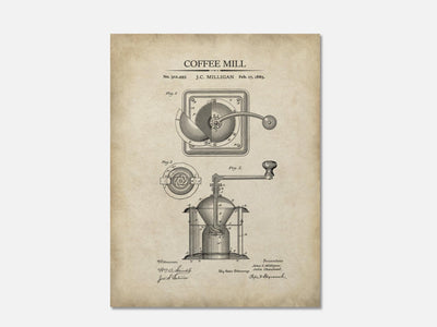 Coffee Mill Patent Print mockup - A_t10002.2-V1-PC_AP-SS_1-PS_5x7-C_par