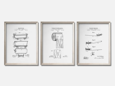 Bathroom Patent Print Set of 3 mockup - A_t10013-V1-PC_F+O-SS_3-PS_11x14-C_whi variant
