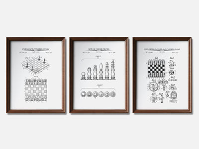 Chess Patent Print Set of 3 mockup - A_t10085-V1-PC_F+WA-SS_3-PS_11x14-C_whi variant