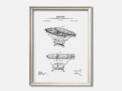 Steampunk Airship Patent Print mockup - A_t10022.3-V1-PC_F+O-SS_1-PS_5x7-C_whi variant