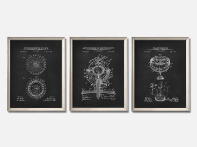 Astronomy Patent Print Set of 3 mockup - A_t10010-V1-PC_F+O-SS_3-PS_11x14-C_cha variant