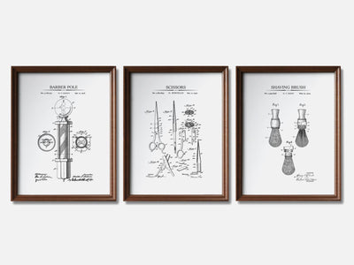 Barber Shop Patent Print Set of 3 mockup - A_t10011-V1-PC_F+WA-SS_3-PS_11x14-C_whi variant