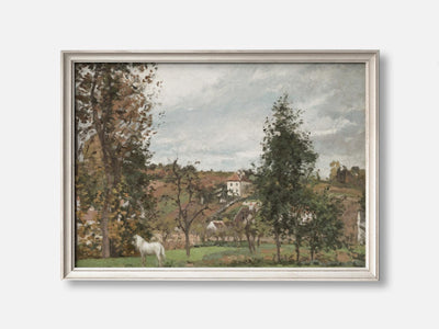 Paysage Avec Cheval Blanc Dans Un Pré, L’hermitage, Pontoise (1872) Art Print mockup - A_p272-V1-PC_F+O-SS_1-PS_5x7-C_def variant