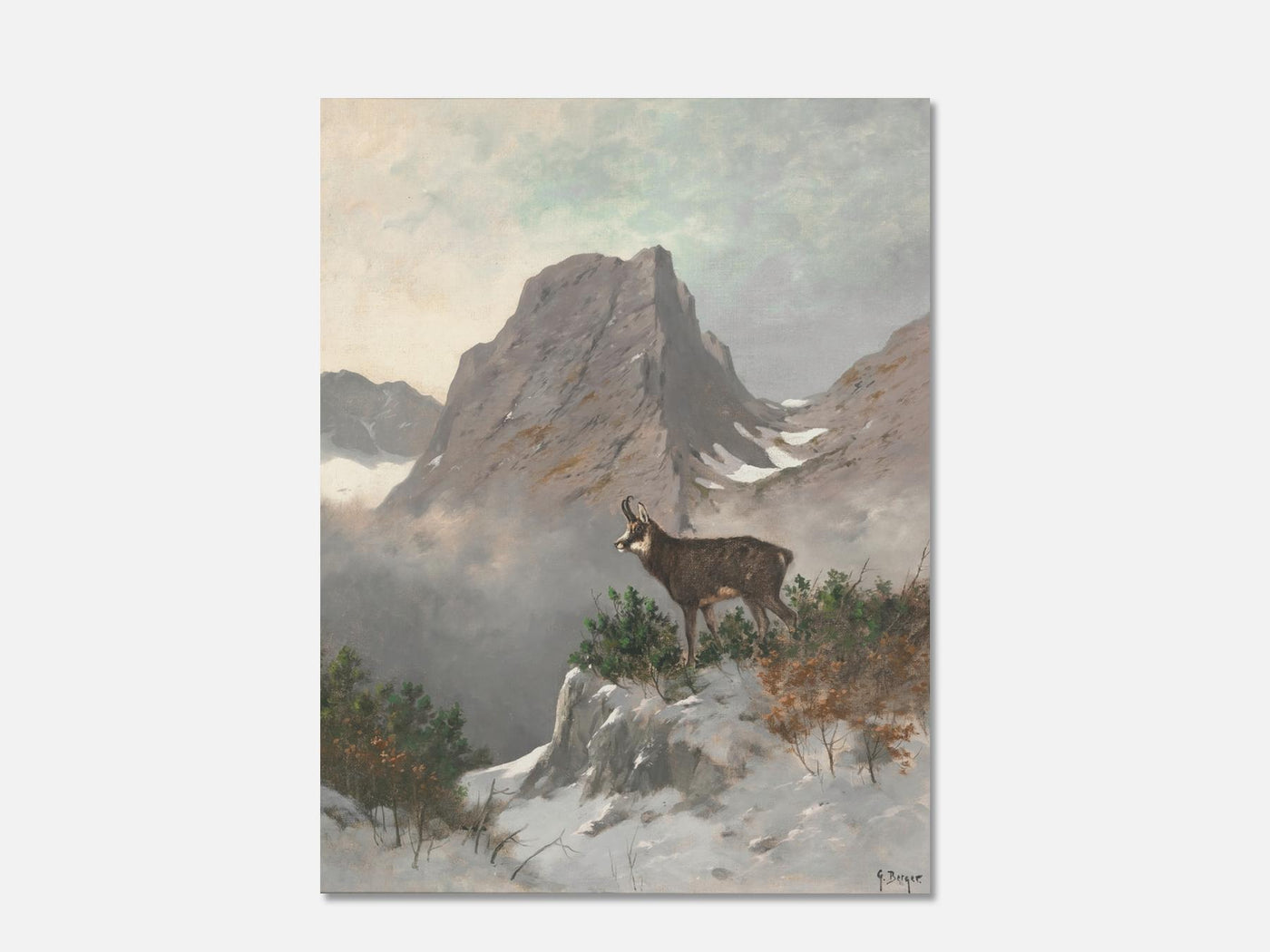 A Chamois High in the Mountains mockup - A_w40-V1-PC_AP-SS_1-PS_5x7-C_def variant
