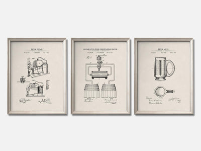 Beer Brewing Patent Print Set of 3 mockup - A_t10014-V1-PC_F+O-SS_3-PS_11x14-C_ivo variant