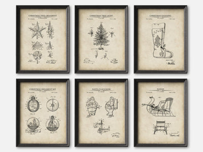 Christmas Patent Print Set of 6 mockup - A_t10126-V1-PC_F+B-SS_6-PS_5x7-C_par variant