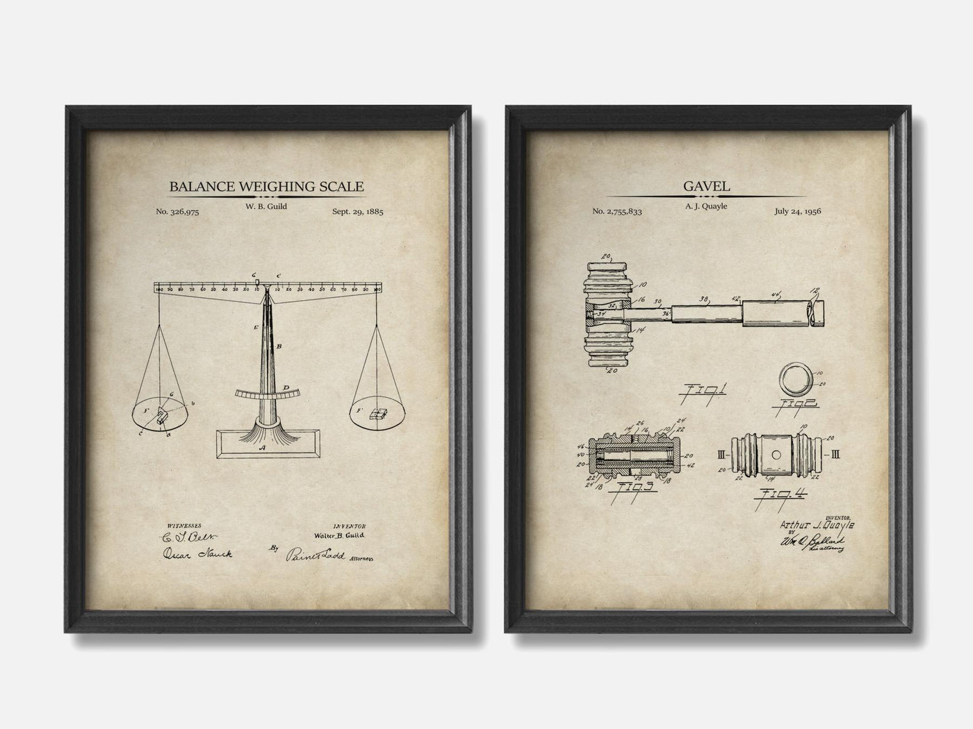 Law Patent Print Set of 2 mockup - A_t10116-V1-PC_F+B-SS_2-PS_11x14-C_par